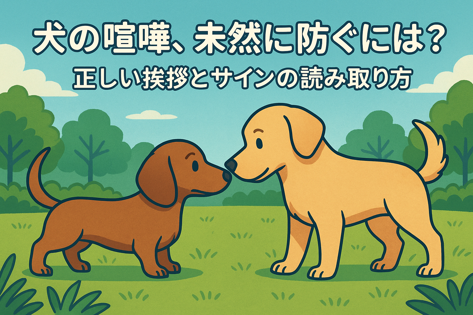 犬の喧嘩未然に防ぐには