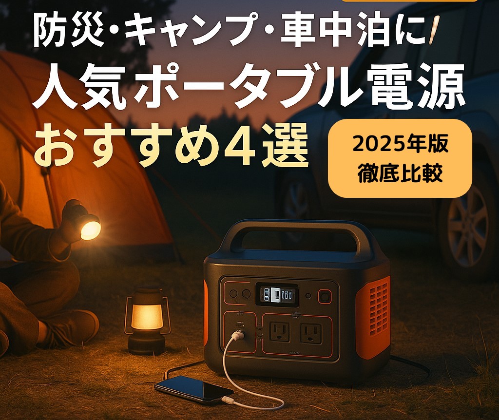 防災・キャンプ・車中泊に！人気ポータブル電源おすすめ4選 | miyuublog 