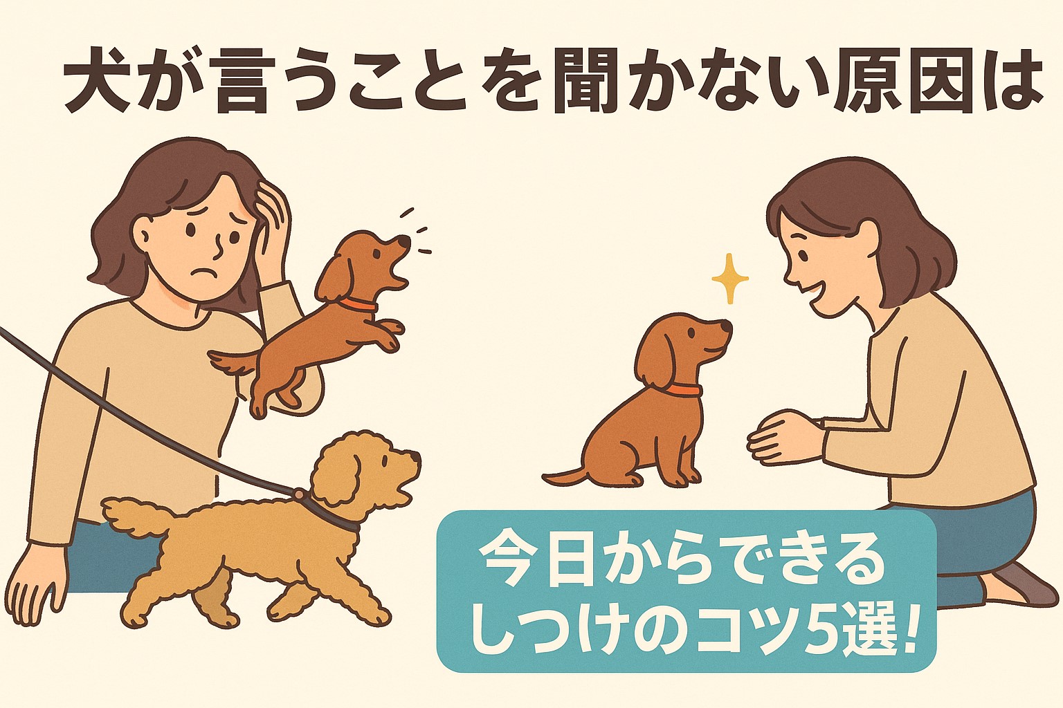 犬が言うことを聞かない原因は