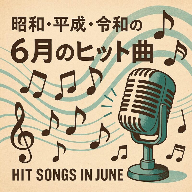 昭和平成令和6月のヒット曲