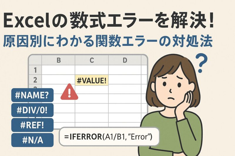 EXCEL数式エラー原因対処法